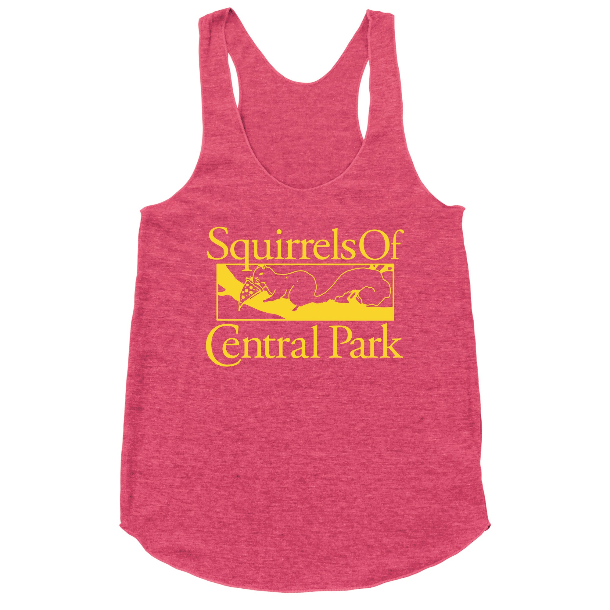 Squirrels of Central Park Racerback Tank